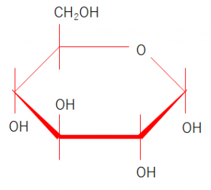 ブドウ糖化学構造式